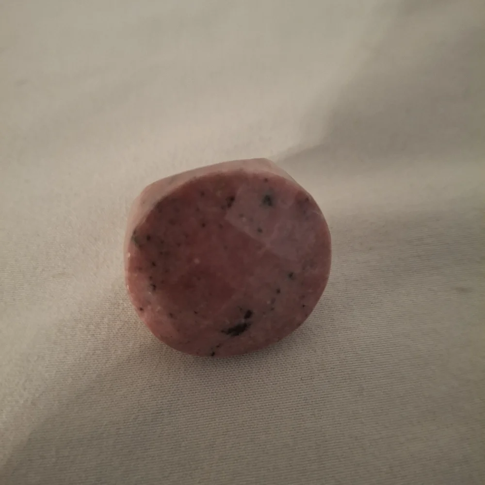 Women's Rhodocrosite Faceted Ring